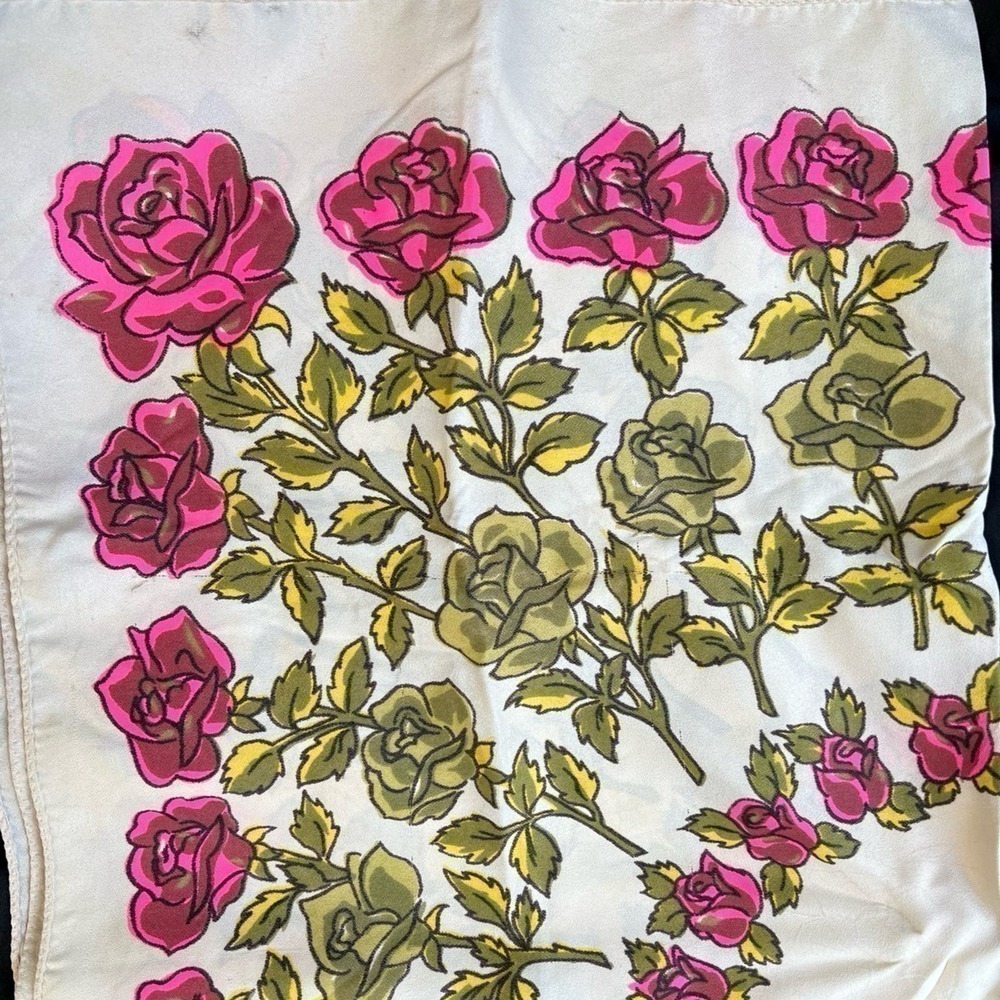 Vintage floral scarf